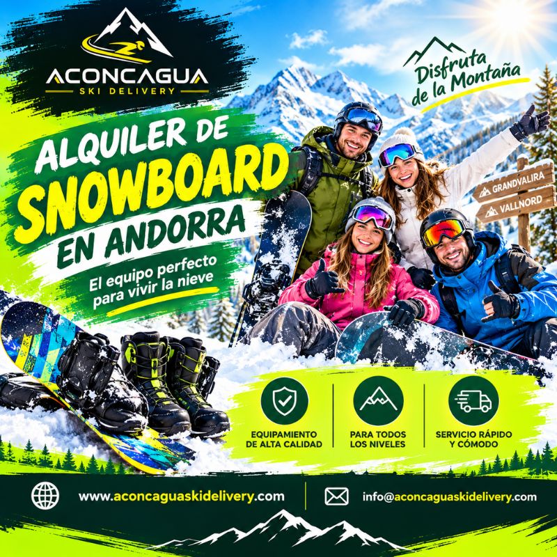 Alquiler de snowboard en Andorra para Principiantes y Expertos